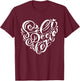 Soli Deo Gloria | Glory to God Alone | Feminine Christian T-Shirt - T-Shirt | Maroon