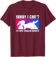 Cuddling Donkeys Ironic Baby Donkey T-Shirt - T-Shirt | Maroon