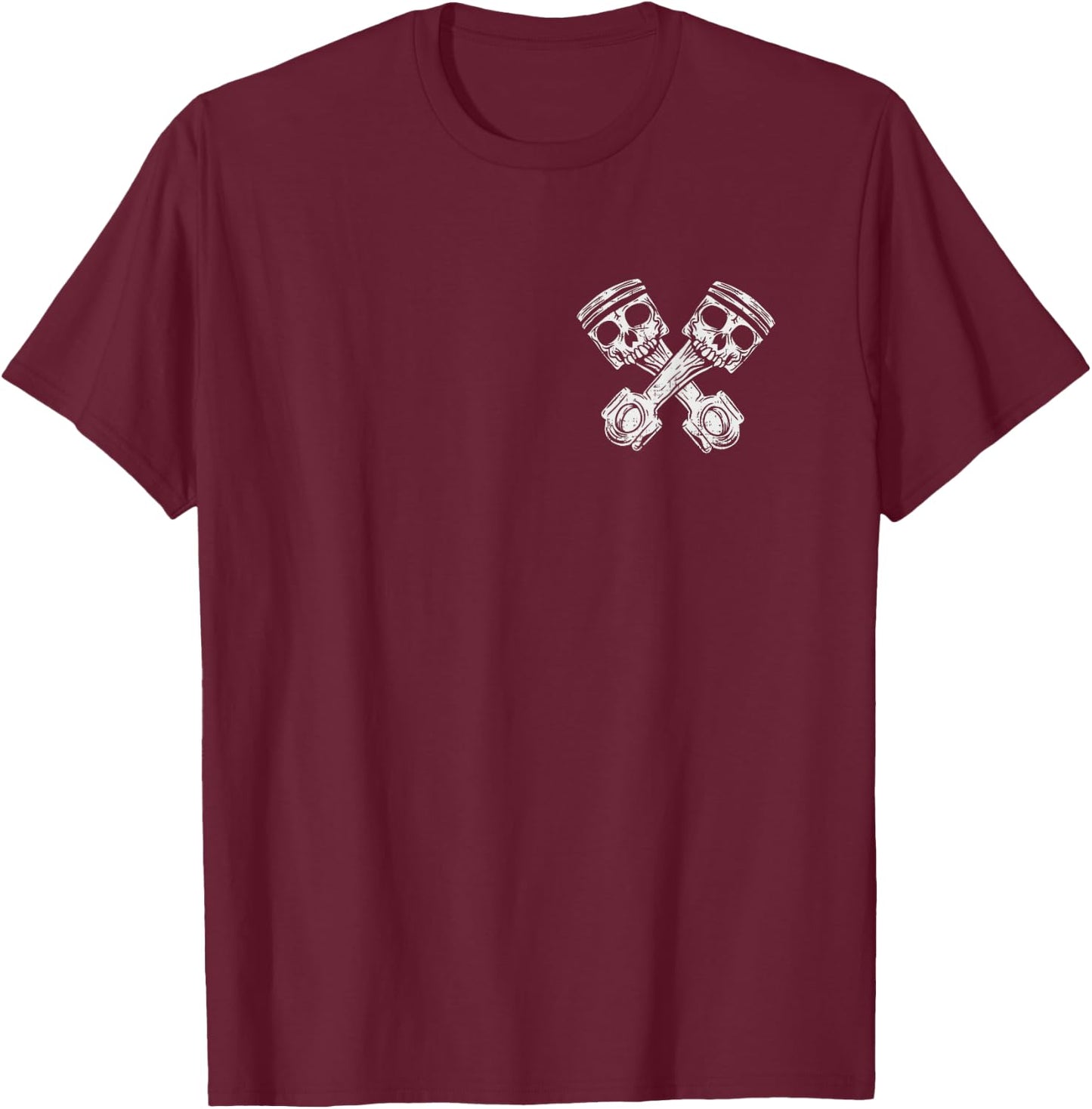 Skull Piston Tuner Car Mechanic Car T-Shirt - T-Shirt | Maroon