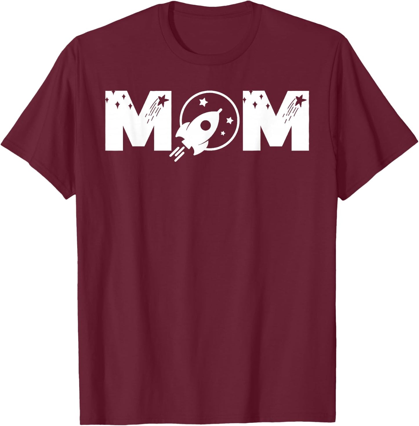 Funny Mum Space Astronaut Birthday Party T-Shirt - T-Shirt | Maroon