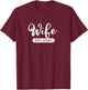 Family Woman Est. 2020 Married This Year Bride and Groom T-Shirt - T-Shirt | Maroon