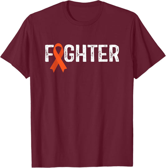 Fighter Merkel Cell Carcinoma Awareness T-Shirt - T-Shirt | Maroon