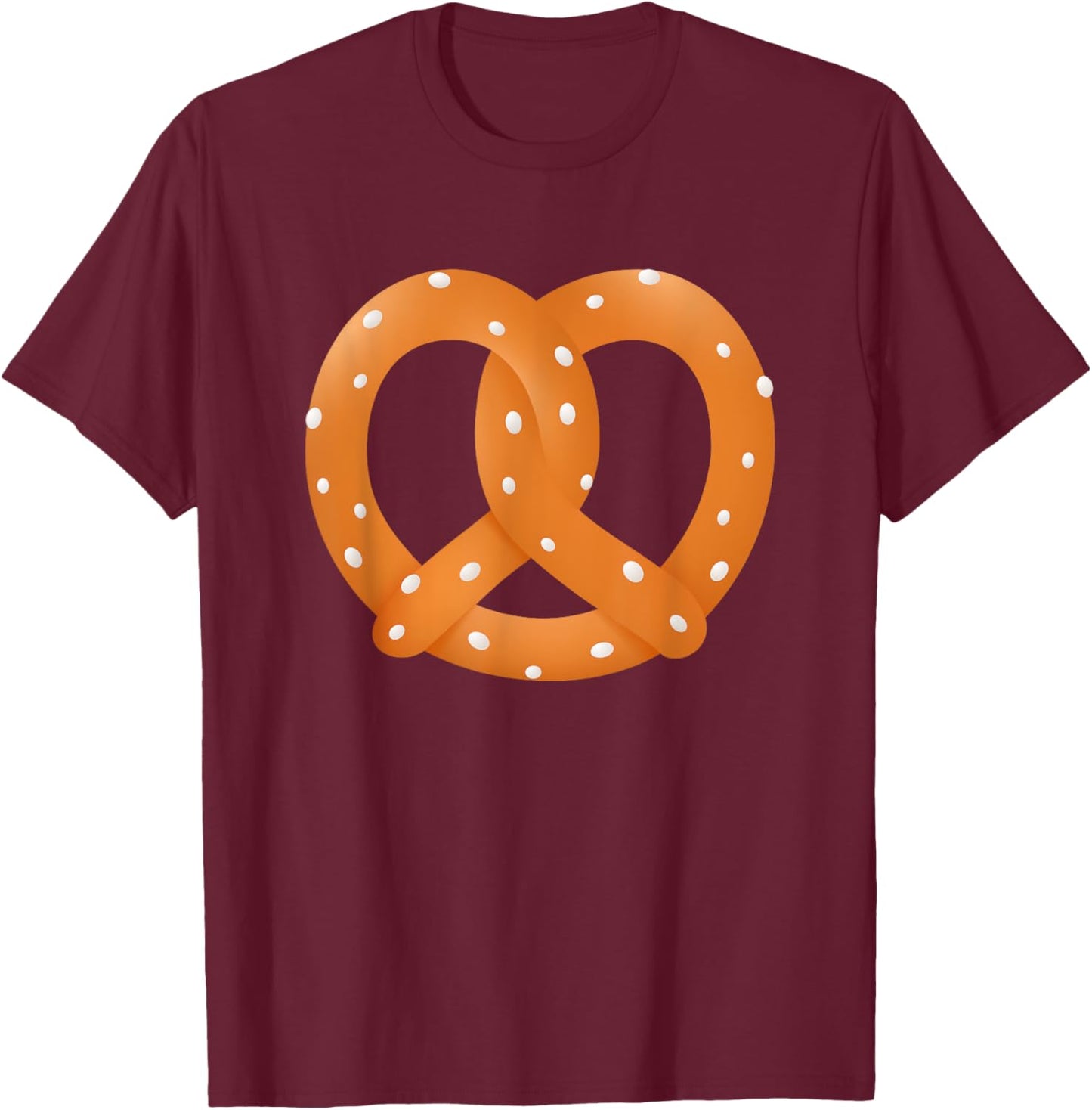 Pretzel Costume Funny Halloween T-Shirt - T-Shirt | Maroon