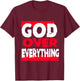 God over everything religion jesus shirt T-Shirt - T-Shirt | Maroon
