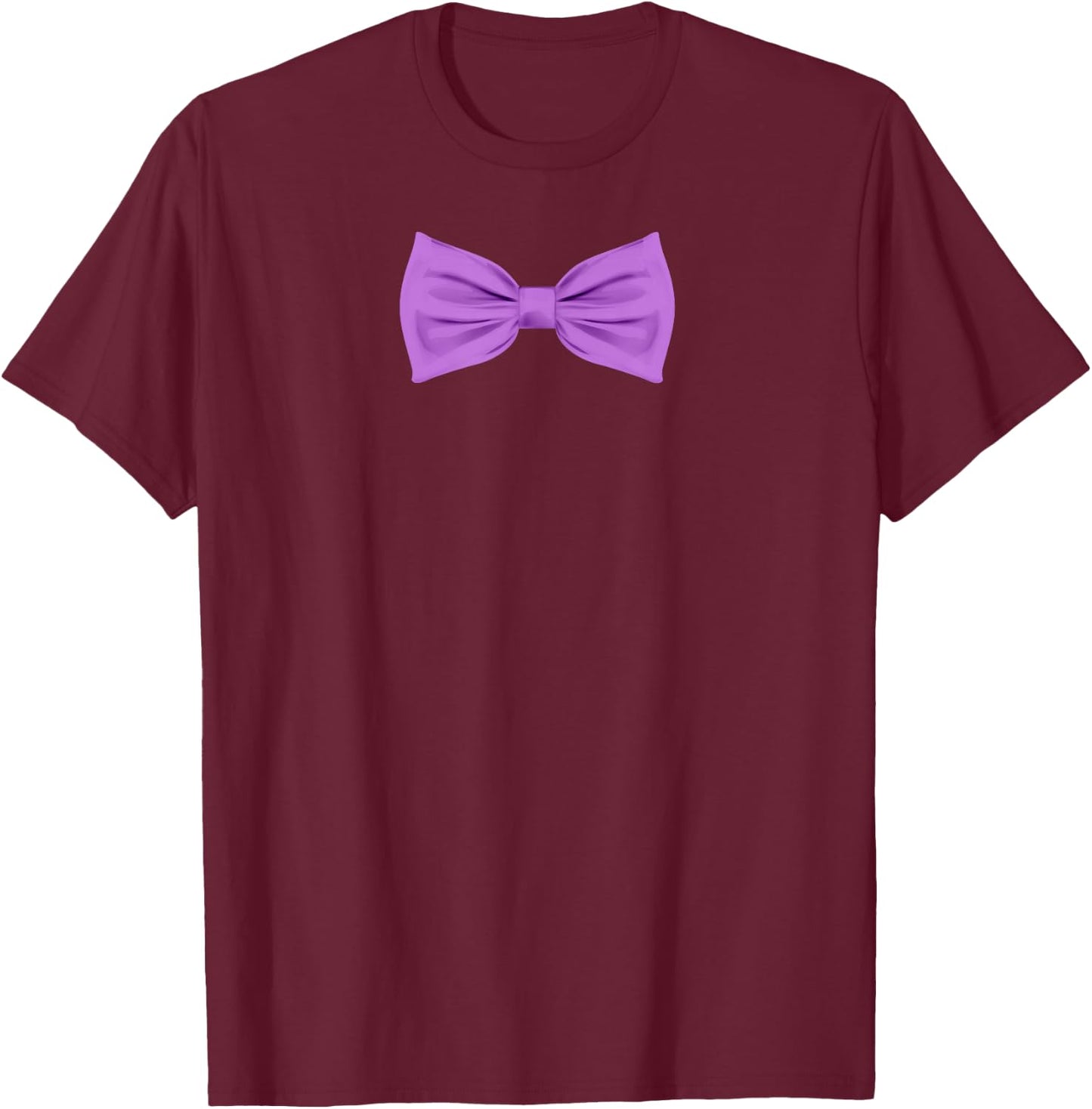 Purple Bow Tie Funny Wedding and Special Occasions T-Shirt - T-Shirt | Maroon