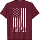 4th of July Patriotic Handyman USA American Flag Plumber T-Shirt - T-Shirt | Maroon
