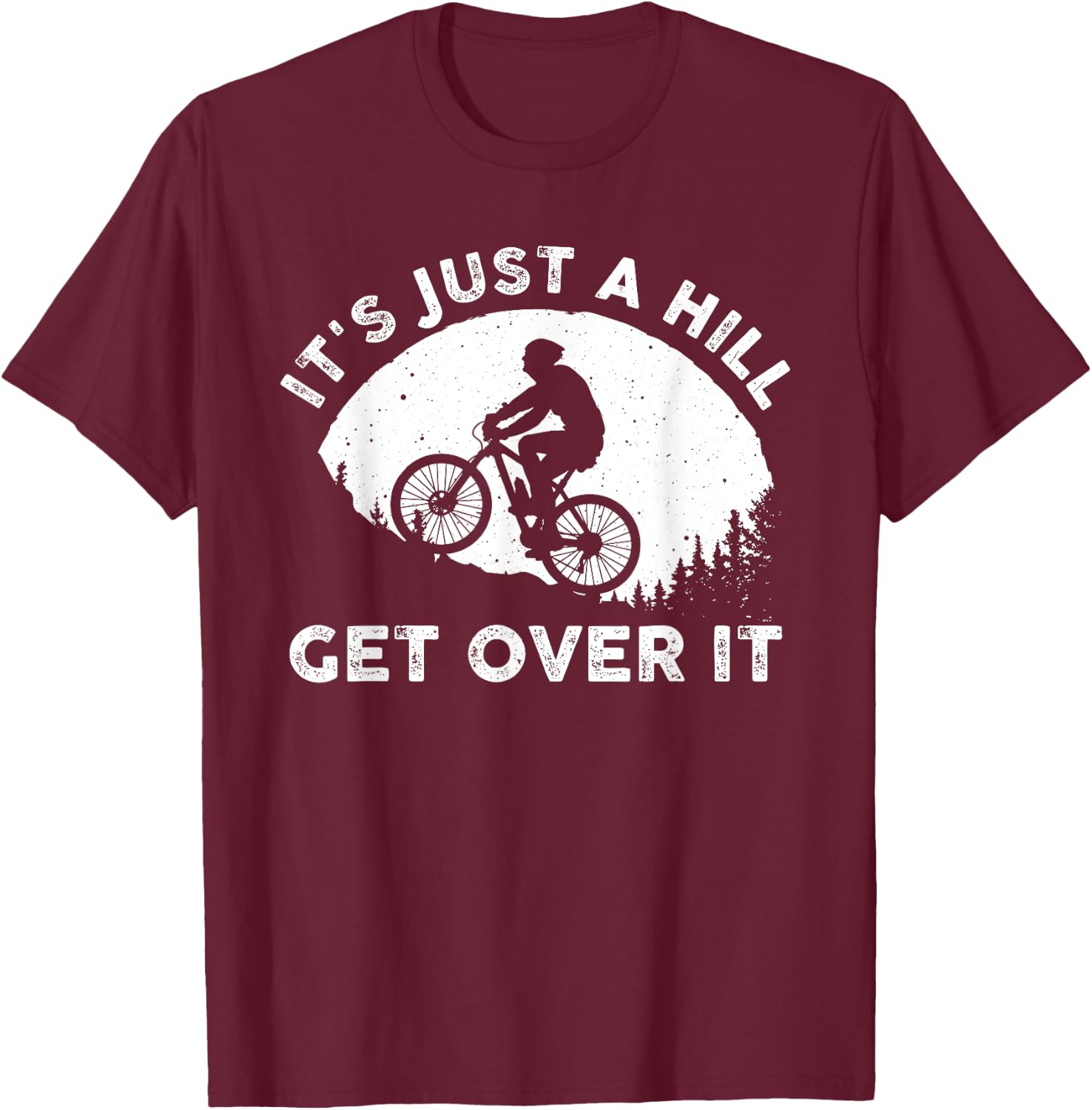Funny Mountain Biking Design Women Trail Ride Lover T-Shirt - T-Shirt | Maroon