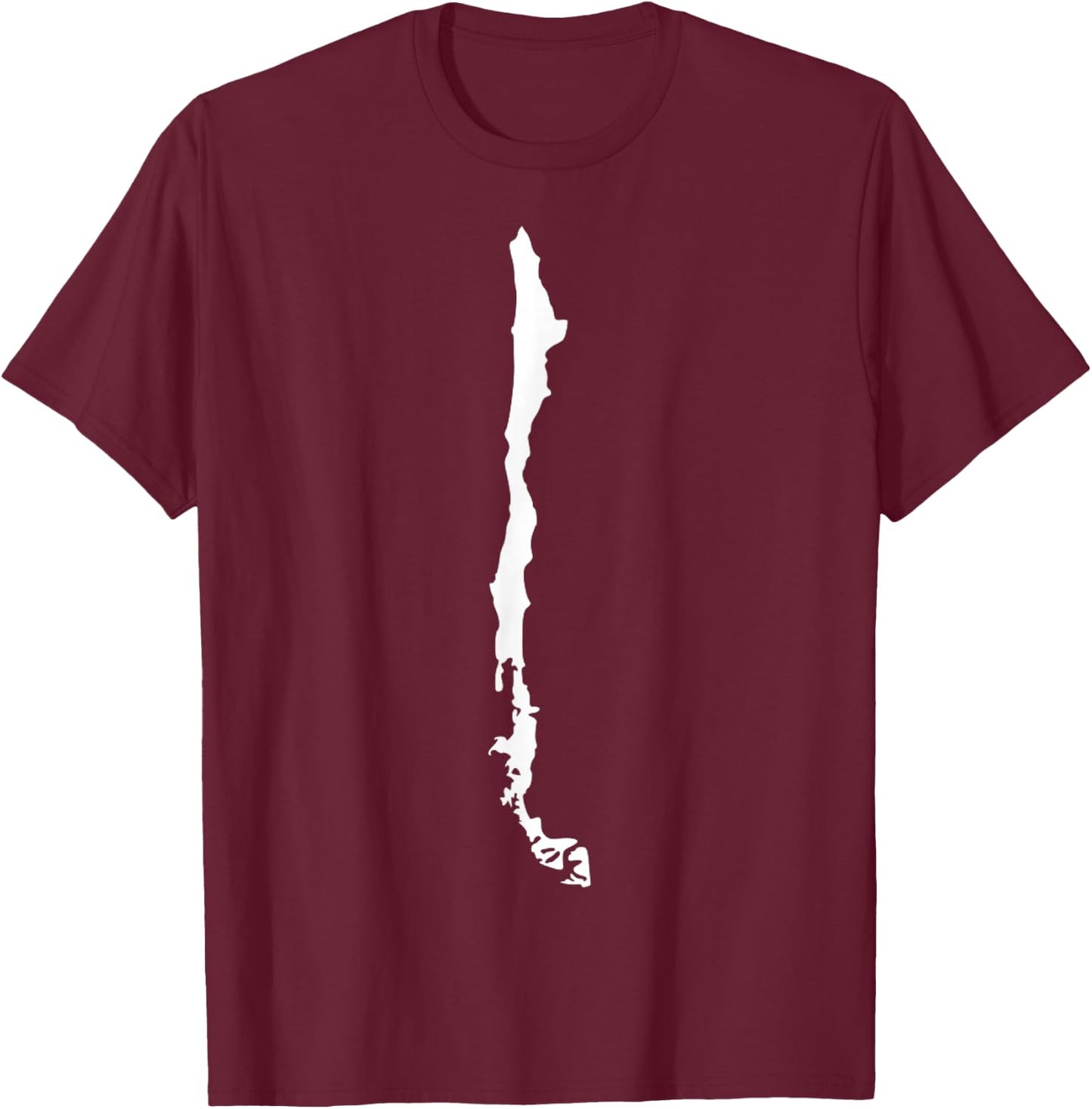 Chile map T-Shirt - T-Shirt | Maroon