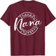 Thankful Grateful Nana Woman Thanksgiving Gift Blessed Mama T-Shirt - T-Shirt | Maroon