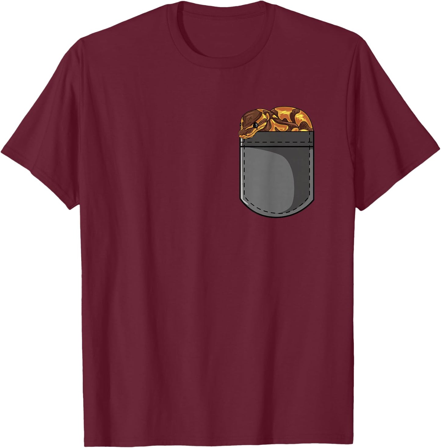 Snake Lovers - I Love Mine T-Shirt - T-Shirt | Maroon