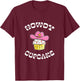 Howdy Cupcake Baking Country Western Baker Women Girls Cute T-Shirt - T-Shirt | Maroon