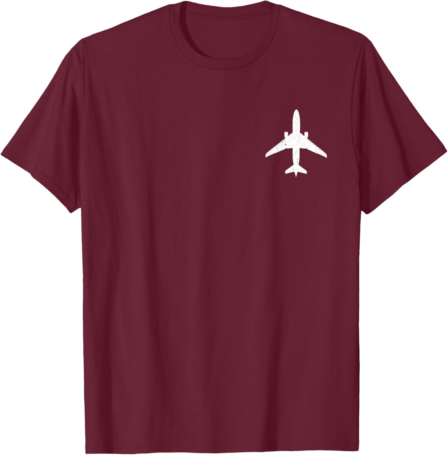 Airplane Airline Pilot Aviator Aviation Aircraft Lover T-Shirt - T-Shirt | Maroon
