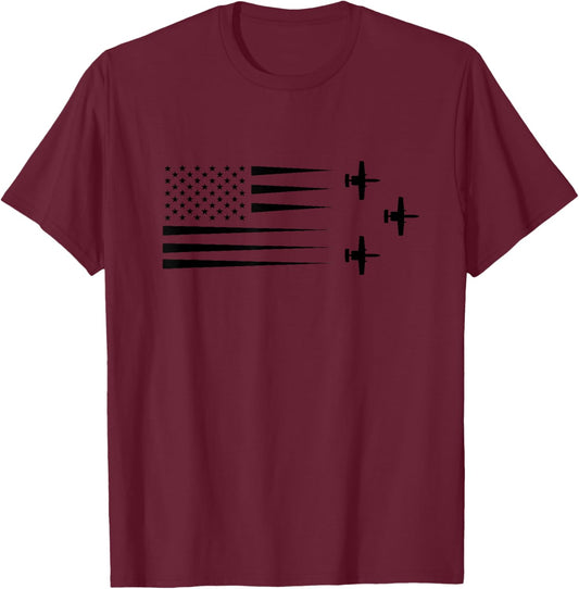 A10 A-10 Thunderbolt Warthog Brrrt Shark Mouth T-Shirt - T-Shirt | Maroon