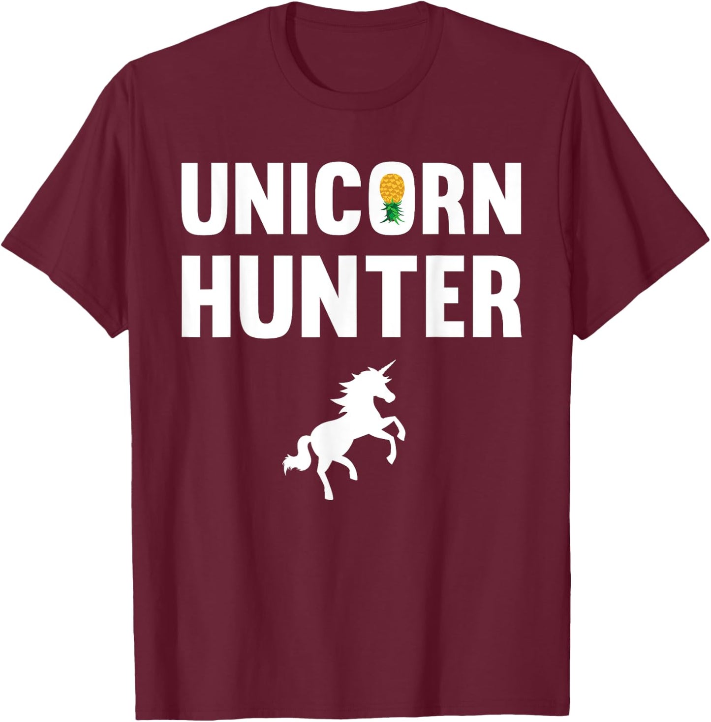 Unicorn Hunter Funny Swingers Polyamory Couple Swinging T-Shirt - T-Shirt | Maroon