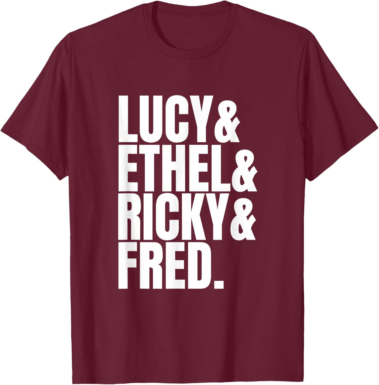 Team Lucy is Classic 50s TV Gifts T-Shirt - T-Shirt | Maroon