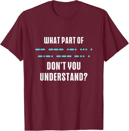 Ham Radio Gear Design Ham Operator Amateur Radio T-Shirt - T-Shirt | Maroon