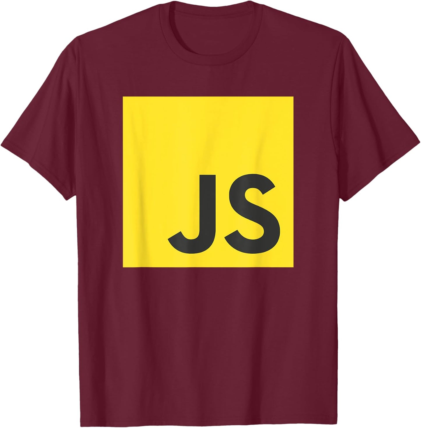 Developer JavaScript React Angular Vue Node Programmer Geek Coding T-Shirt - T-Shirt | Maroon