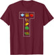 Alphabet Letter T Phonics Objects That Start With T Shirt T-Shirt - T-Shirt | Maroon