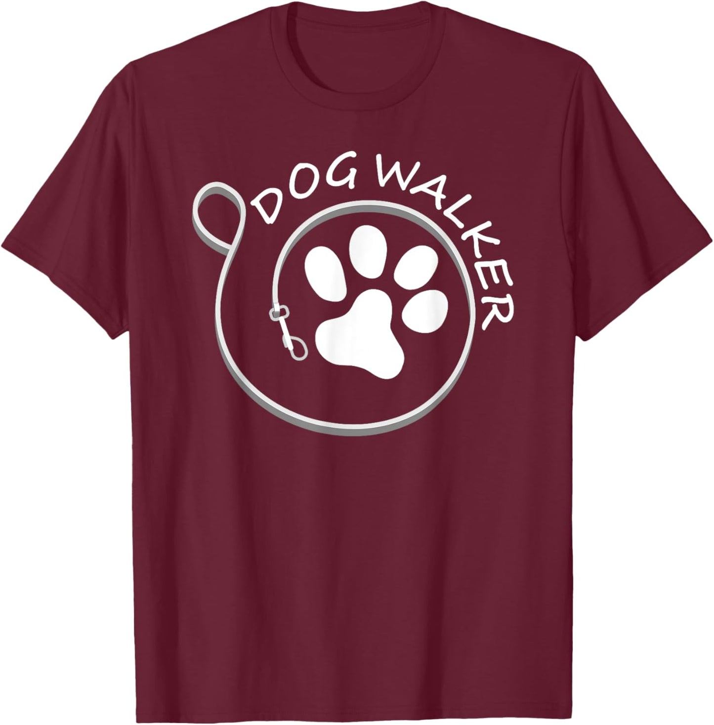 Pet Sitters International Boys Dog Walker X-Small Black T-Shirt - T-Shirt | Maroon
