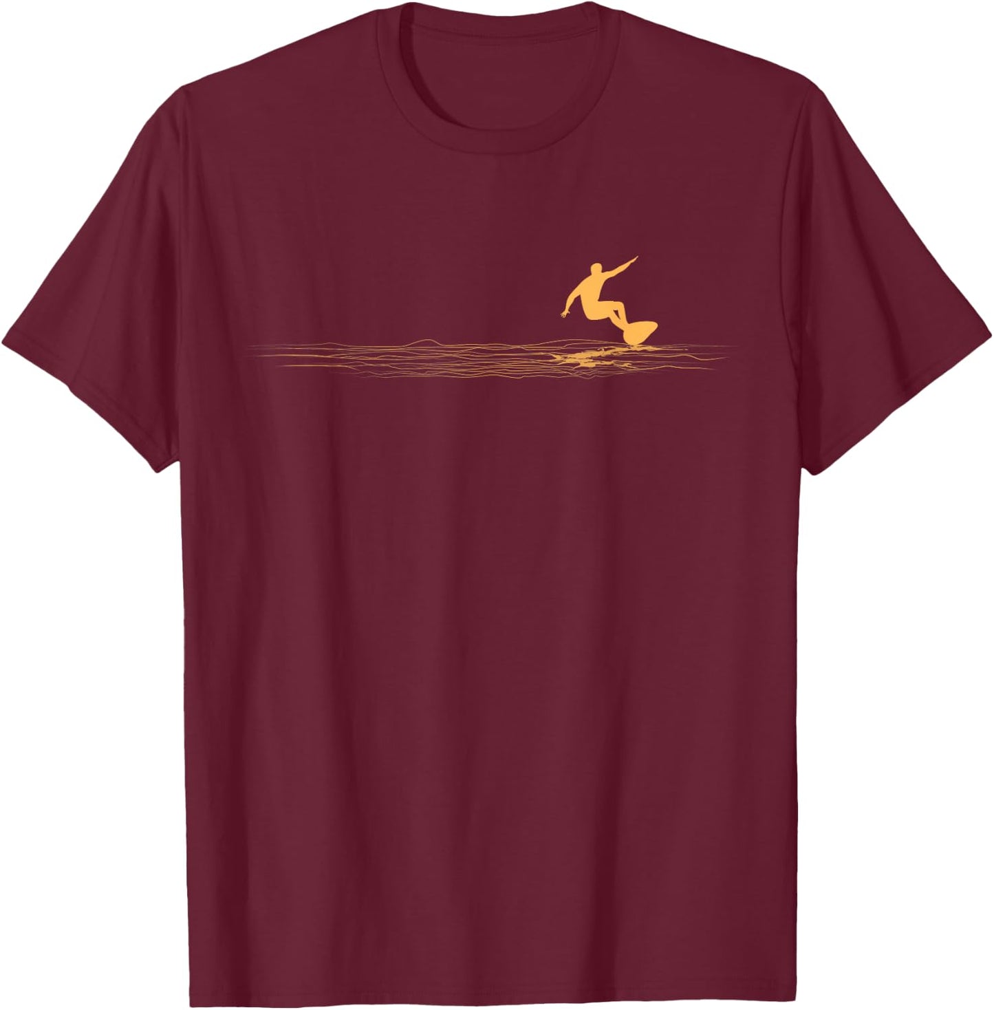 Surfer Graphic Surfboard Vintage Surfing for Surfers T-Shirt - T-Shirt | Maroon