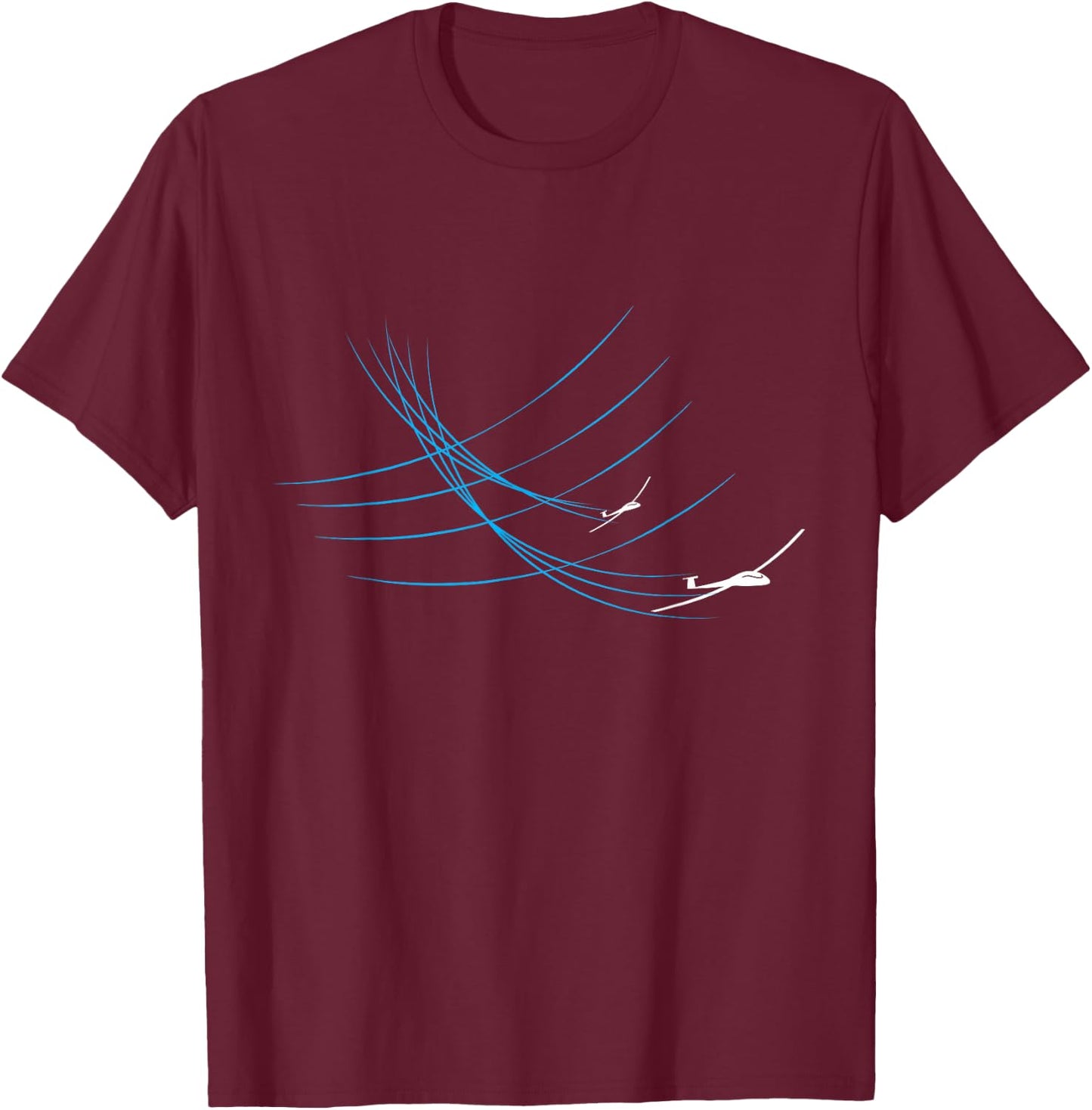 Glider Lover Sky Soar Flight Sailplane Aviator Pilot T-Shirt - T-Shirt | Maroon
