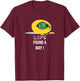 Life finds a way, dino egg, quote dinosaur T-Shirt - T-Shirt | Maroon