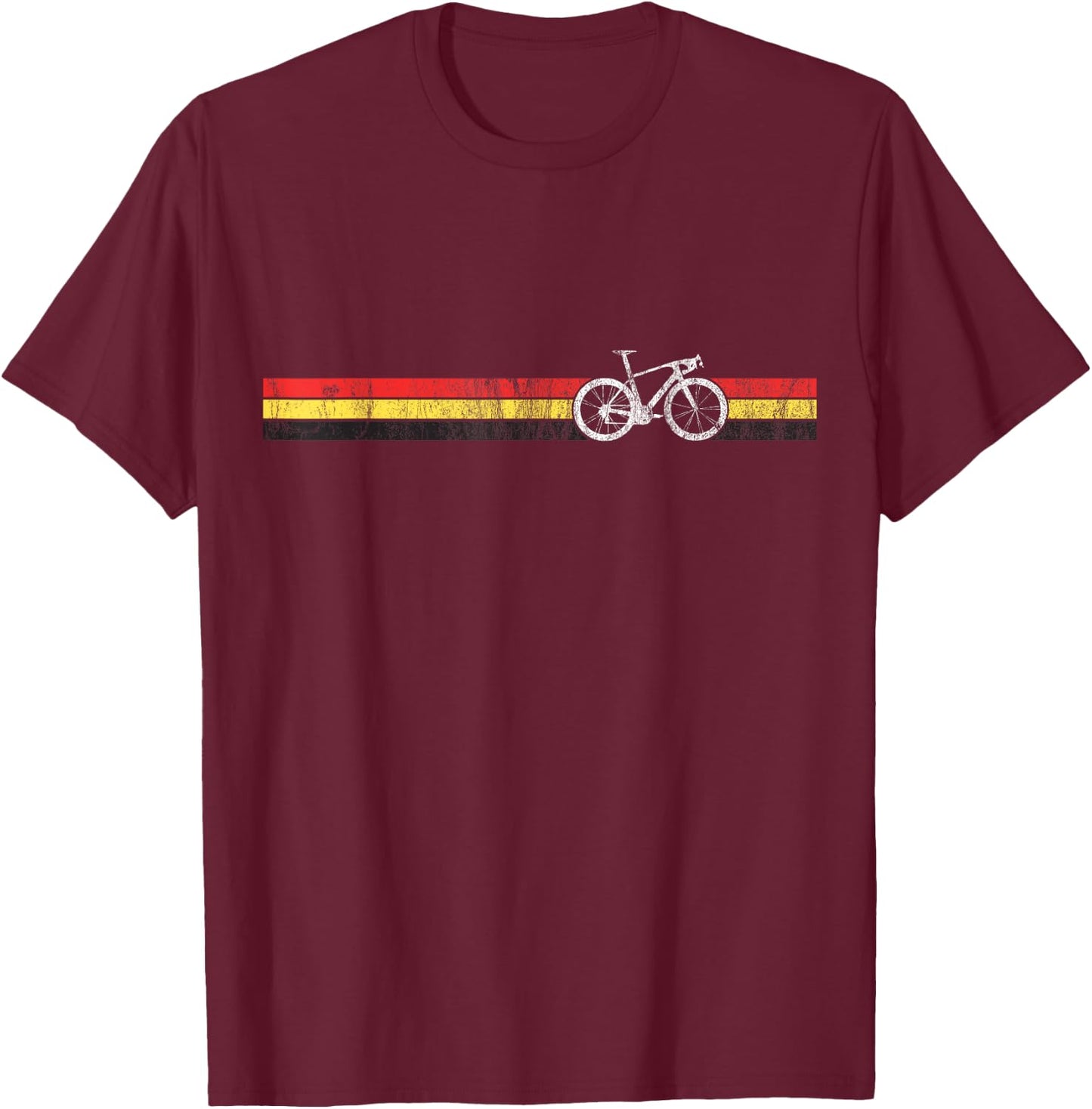 Cyclist Flag Belgium Design Belgian Bike Racing Cycling T-Shirt - T-Shirt | Maroon