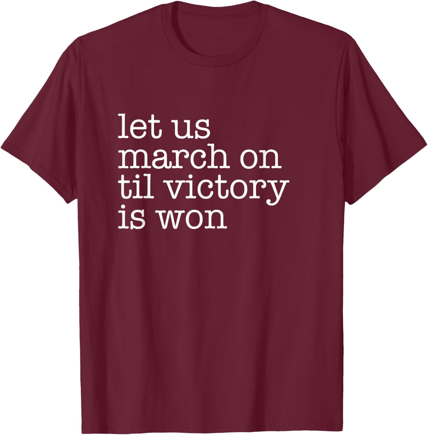 Black National Anthem African American Lift Every Voice T-Shirt - T-Shirt | Maroon