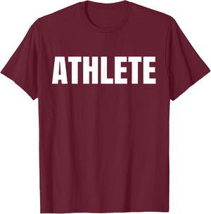 Kids Shirt says Athlete One word 12 Asphalt T-Shirt - T-Shirt | Maroon