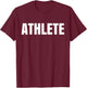 Kids Shirt says Athlete One word 12 Asphalt T-Shirt - T-Shirt | Maroon