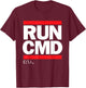 RUN CMD Funny Programmer T-Shirt - T-Shirt | Maroon
