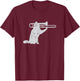 Jazz Cat Playing Trombone For Brass Players T-Shirt - T-Shirt | Maroon