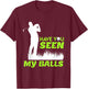 Golfer joke fun golf balls Platzreife Golf T-Shirt - T-Shirt | Maroon
