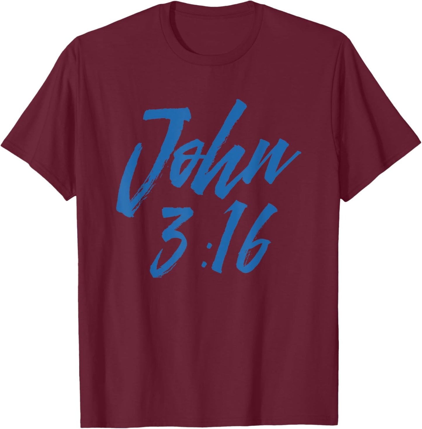 John 3:16 Funny Christian Bible Verses Gift Men Women Kids T-Shirt - T-Shirt | Maroon
