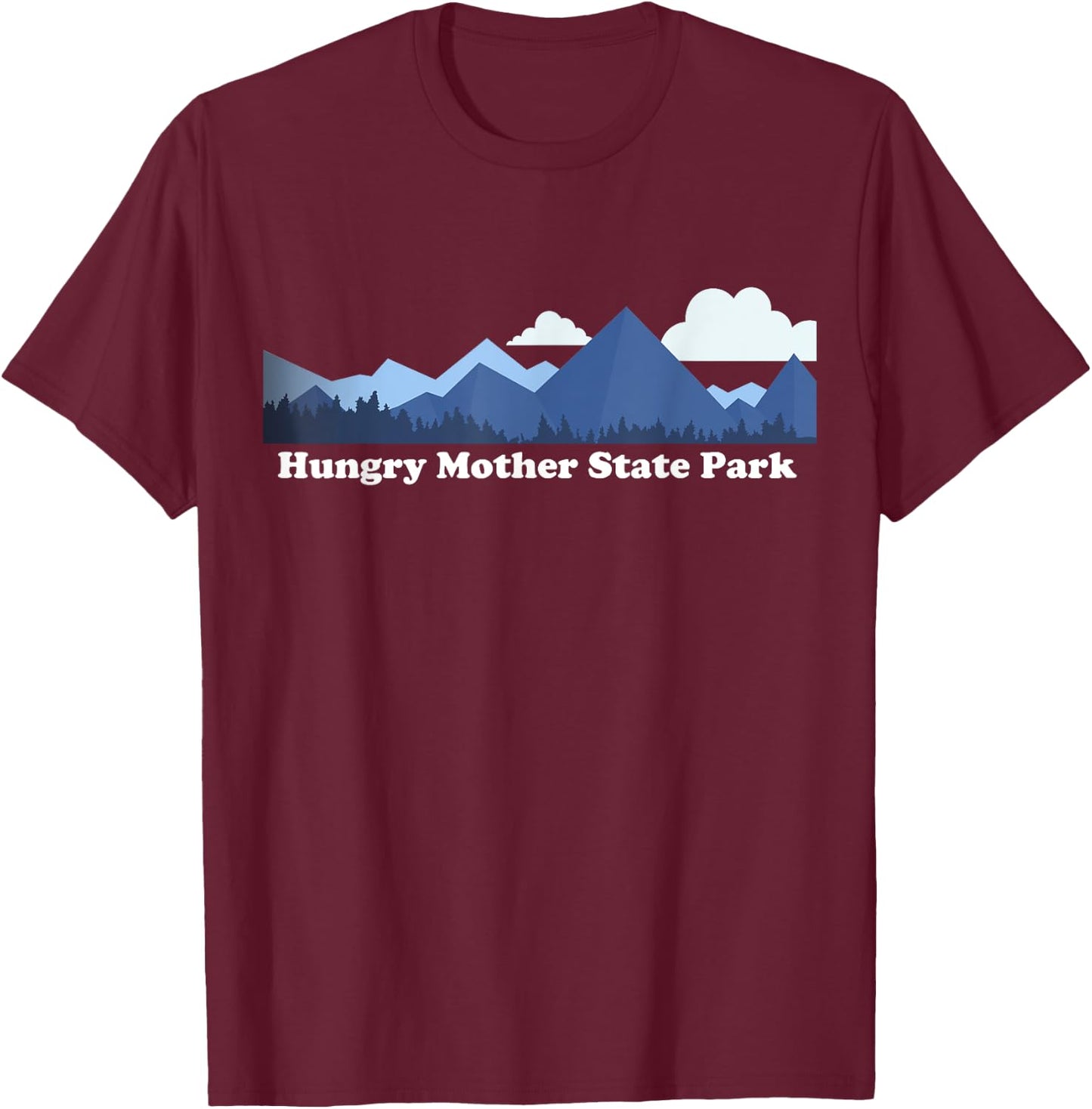 Hungry Mother State Park Virginia Mountains Hiking T-Shirt - T-Shirt | Maroon