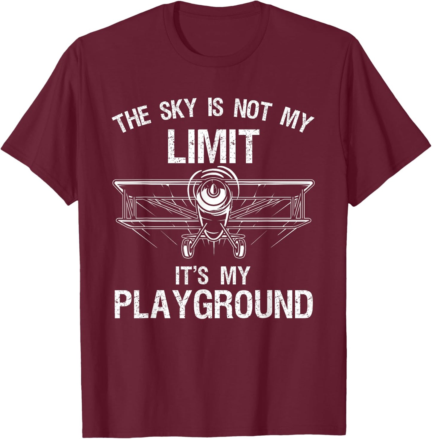 Funny Pilot Art Women Airplane Pilot Aviation T-Shirt - T-Shirt | Maroon