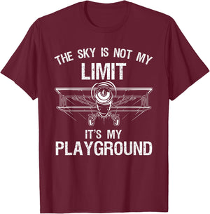 Funny Pilot Art Women Airplane Pilot Aviation T-Shirt - T-Shirt | Maroon