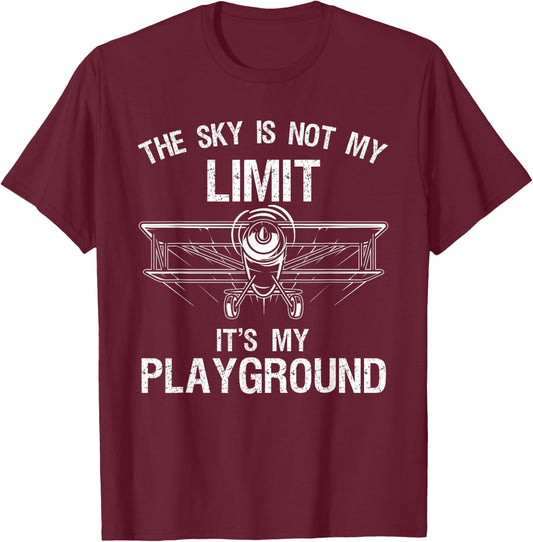 Funny Pilot Art Women Airplane Pilot Aviation T-Shirt - T-Shirt | Maroon