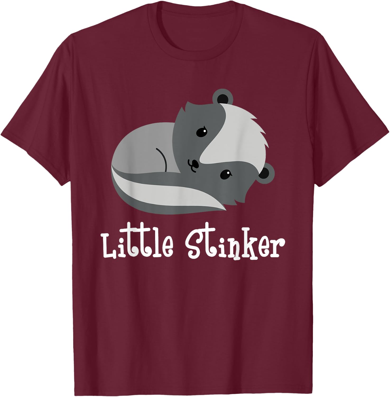 Little Stinker - Skunk Owner Zoologist Zookeeper Pet Lover T-Shirt - T-Shirt | Maroon