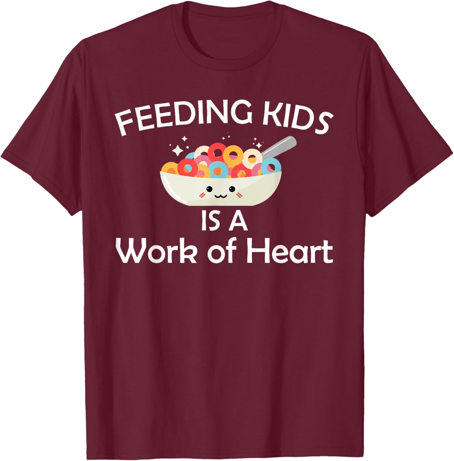Funny Lunch Lady Design School Cafeteria Workers T-Shirt - T-Shirt | Maroon