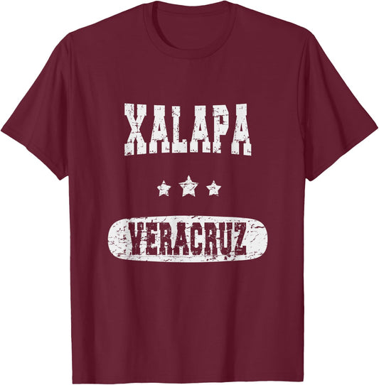 Vintage Xalapa, Veracruz T-Shirt - T-Shirt | Maroon