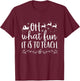 Oh What Fun It Is To Teach Teacher Educator Christmas T-Shirt - T-Shirt | Maroon