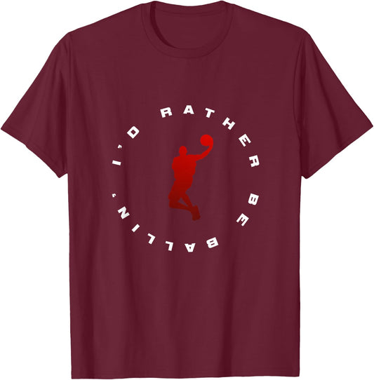Basketball Apparel - Basketball Small T-Shirt - T-Shirt | Maroon