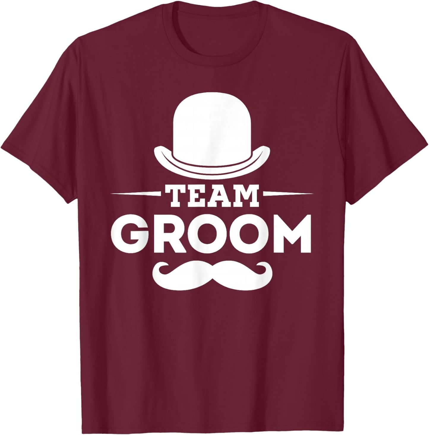 Team Groom Crew Party Squad Grooms Bachelor T-Shirt - T-Shirt | Maroon