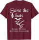 Bat biology Save the bats Protect our nocturnal pollinators T-Shirt - T-Shirt | Maroon
