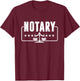 Notary Public Attorney Attorney Law Firm Profession T-Shirt - T-Shirt | Maroon