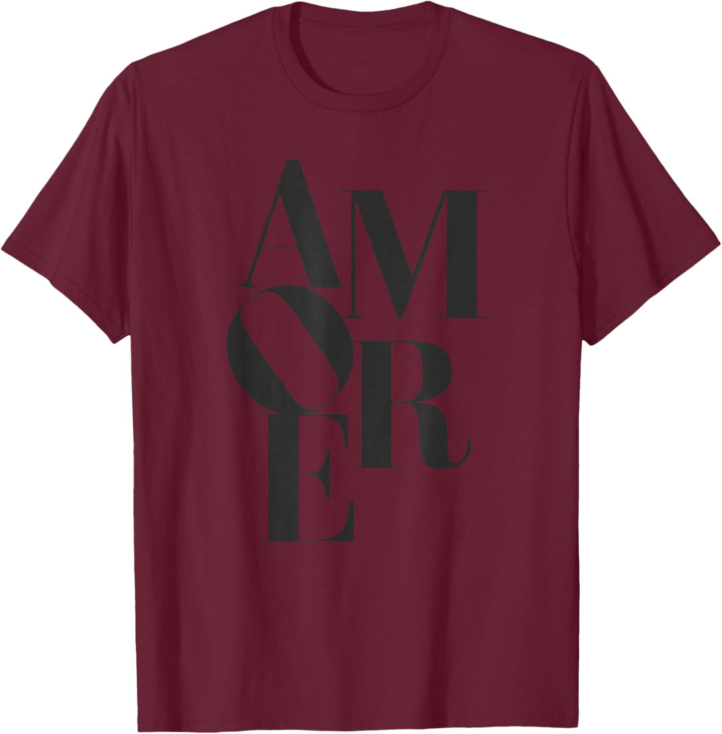 Amore - Romantic Love Passion Italian Gift T-Shirt - T-Shirt | Maroon