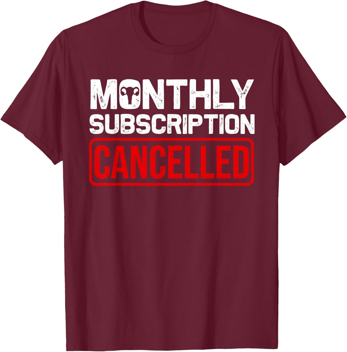 Funny Hysterectomy Design Women Girls Moms Uterus Removal T-Shirt - T-Shirt | Maroon