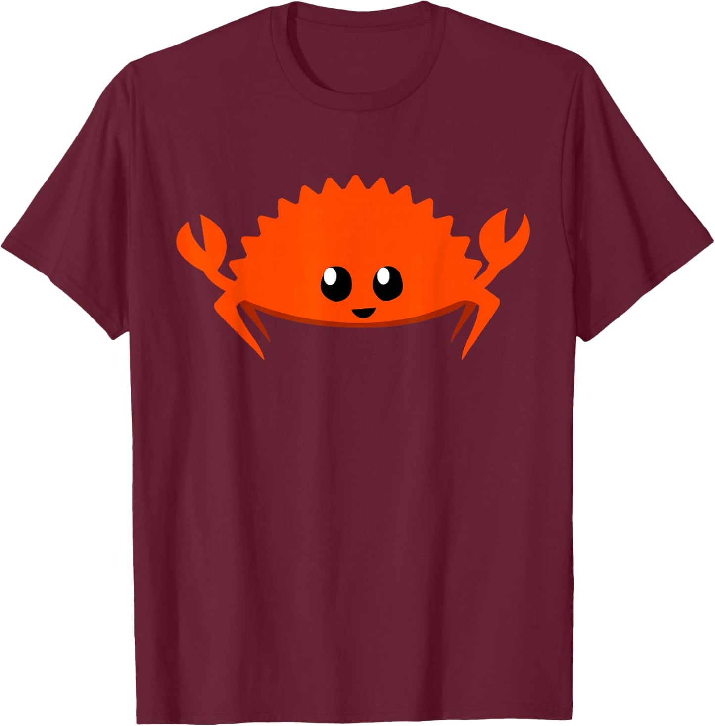 Happy Ferris Rustacean Programmer Computer Science Teacher T-Shirt - T-Shirt | Maroon
