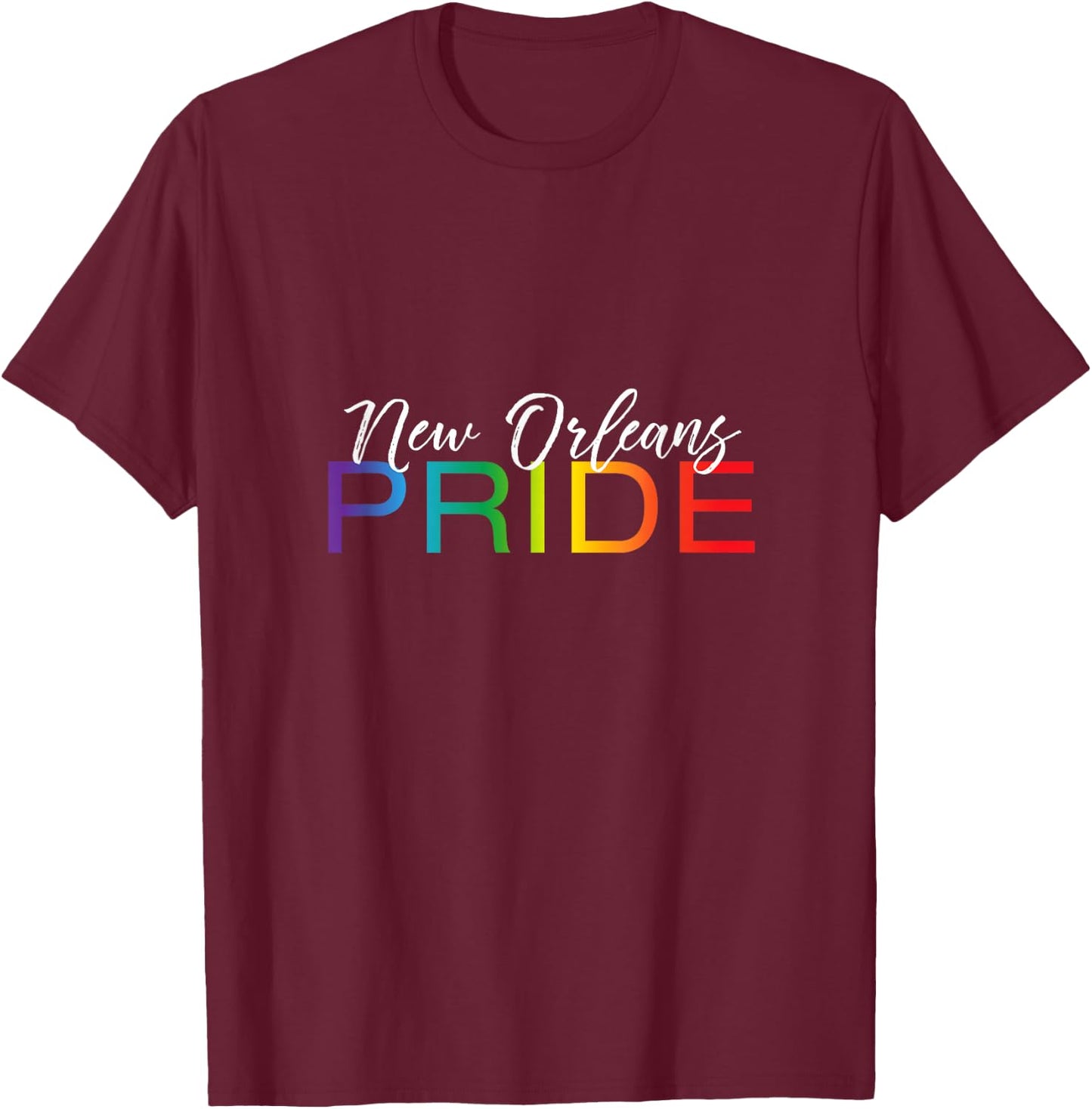 New Orleans Pride Shirt, Cute Gay Pride Monthly Gift T-Shirt - T-Shirt | Maroon